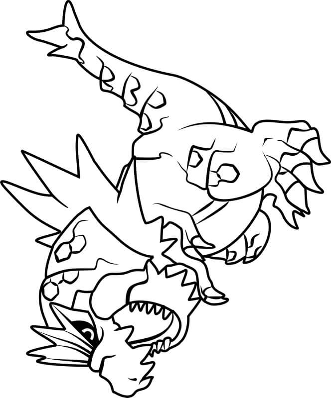 Tyrantrum Pokemon Tegninger til Farvelægning