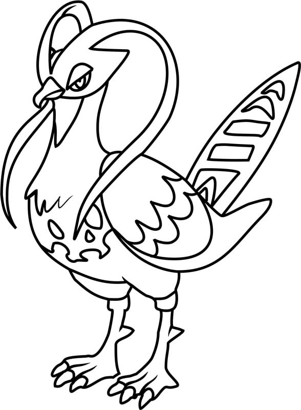 Unfezant Pokemon Tegninger til Farvelægning