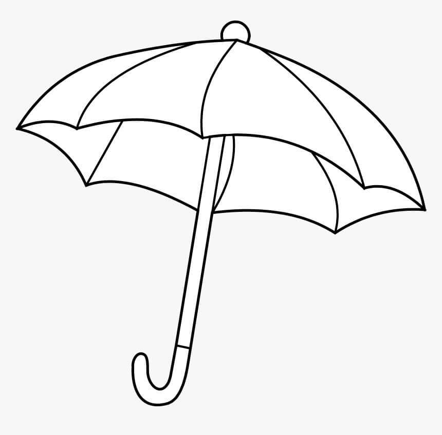 Utrolig Paraply Tegninger til Farvelægning