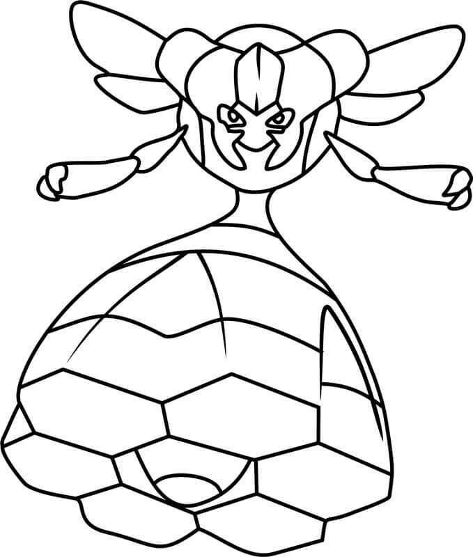 Vespiquen Pokemon Tegninger til Farvelægning