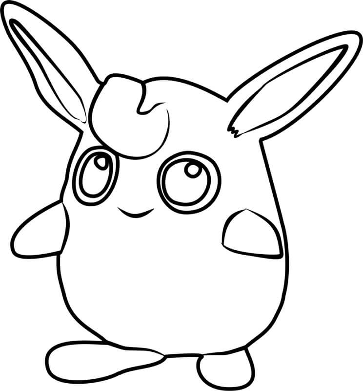 Wigglytuff Pokemon Tegninger til Farvelægning
