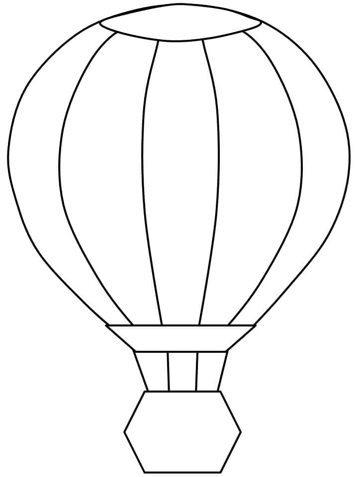 En Stor Luftballon Tegninger til Farvelægning