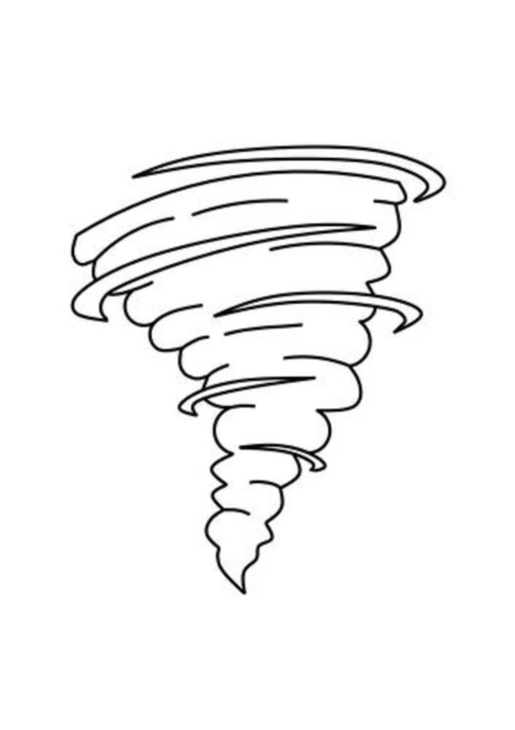 Fantastisk tornado Tegninger til Farvelægning