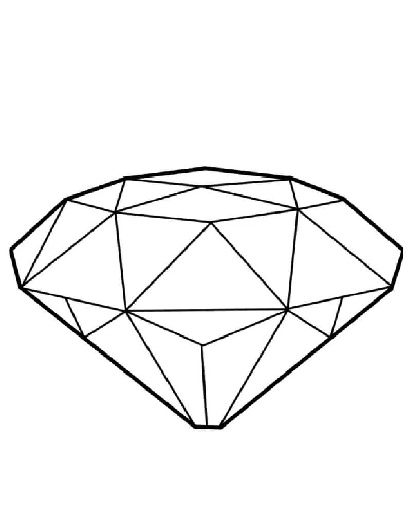 Fin diamant Tegninger til Farvelægning
