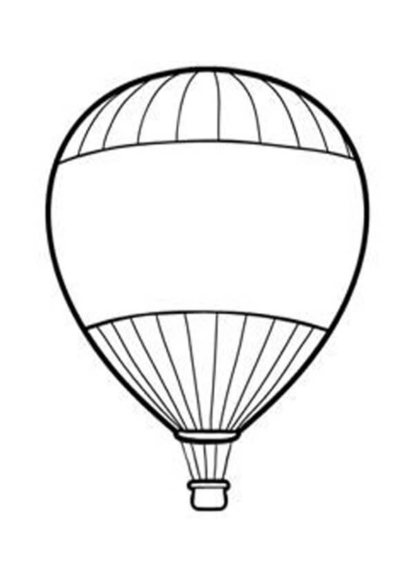 God Varmluftballon Tegninger til Farvelægning