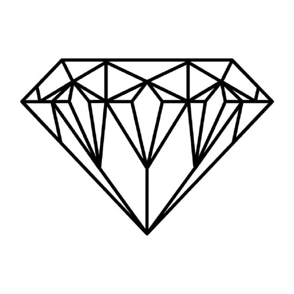 Grundlæggende diamant Tegninger til Farvelægning