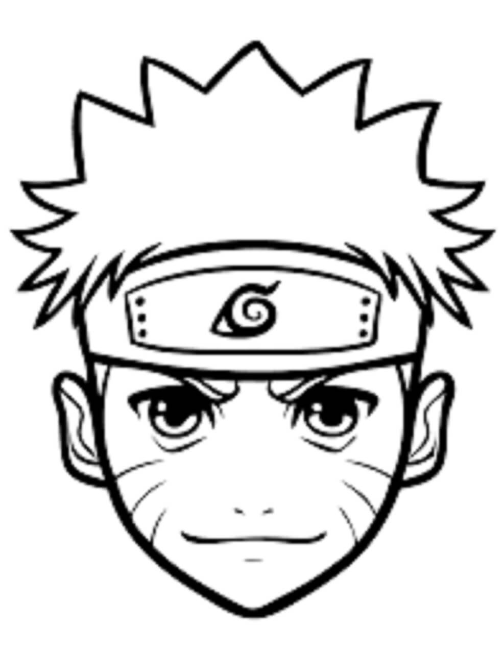 Naruto Hovedet Tegninger til Farvelægning