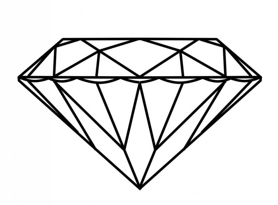 Diamant Tegninger til Farvelægning