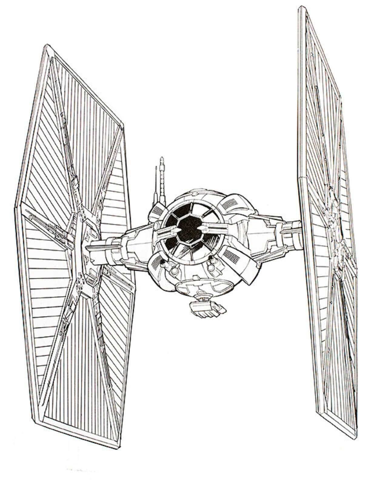 Satellit i Star War Tegninger til Farvelægning