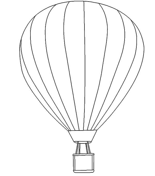Sød Varmluftballon Tegninger til Farvelægning