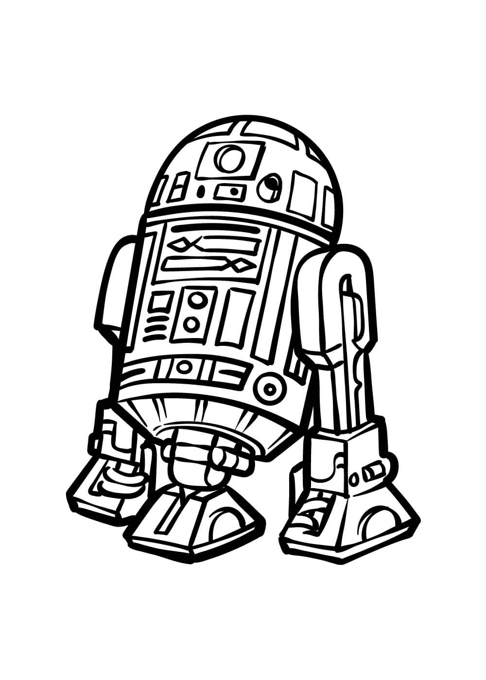 Tegning R2-D2 Tegninger til Farvelægning