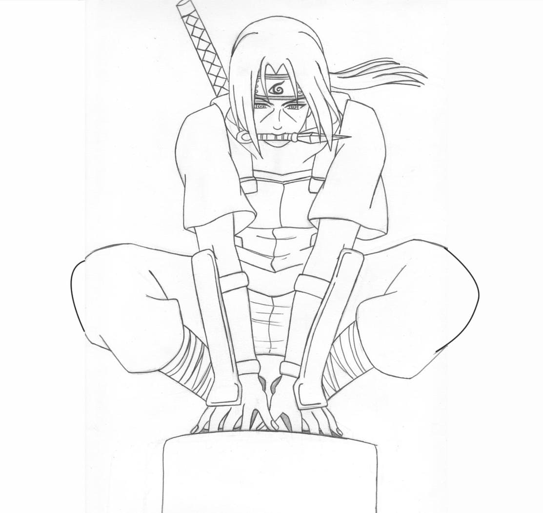Anbu Itachi Tegninger til Farvelægning