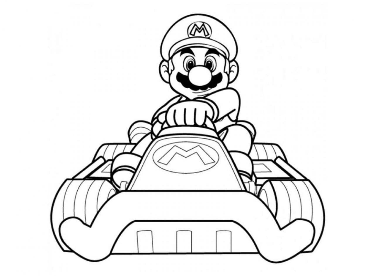 Free Mario HD Tegninger til Farvelægning