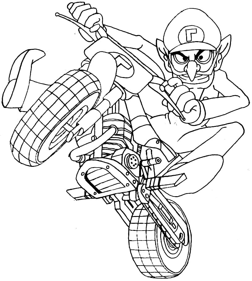 Free Printable Mario Tegninger til Farvelægning
