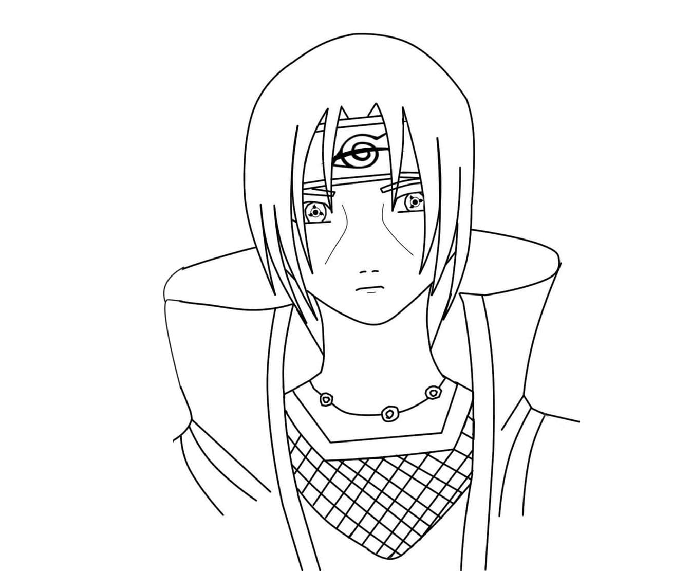 Innocent Itachi Tegninger til Farvelægning