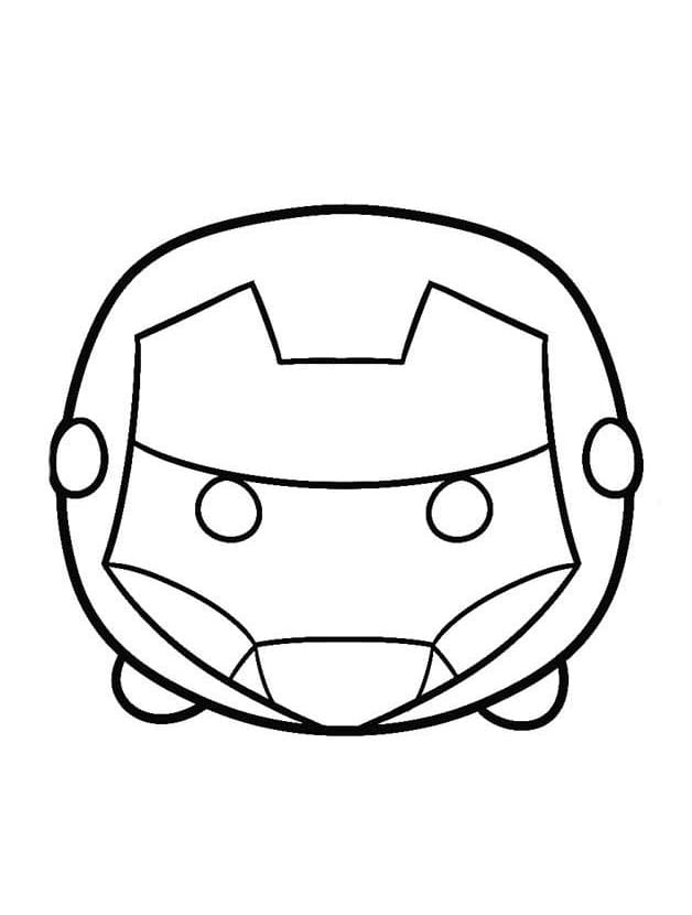 Iron Man Tsum Tsum Tegninger til Farvelægning