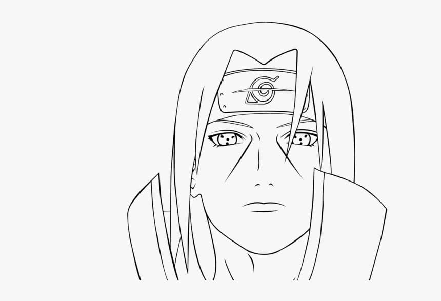 Itachi Head Tegninger til Farvelægning