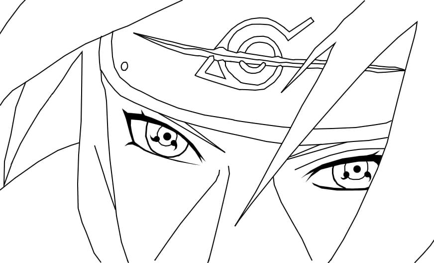 Sharingan’s Itachi Tegninger til Farvelægning