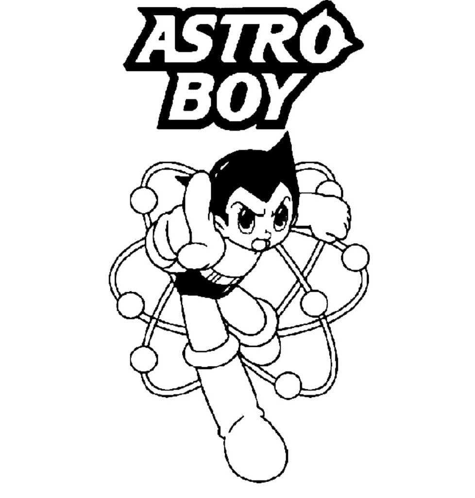 Astro Boy billede HD Tegninger til Farvelægning