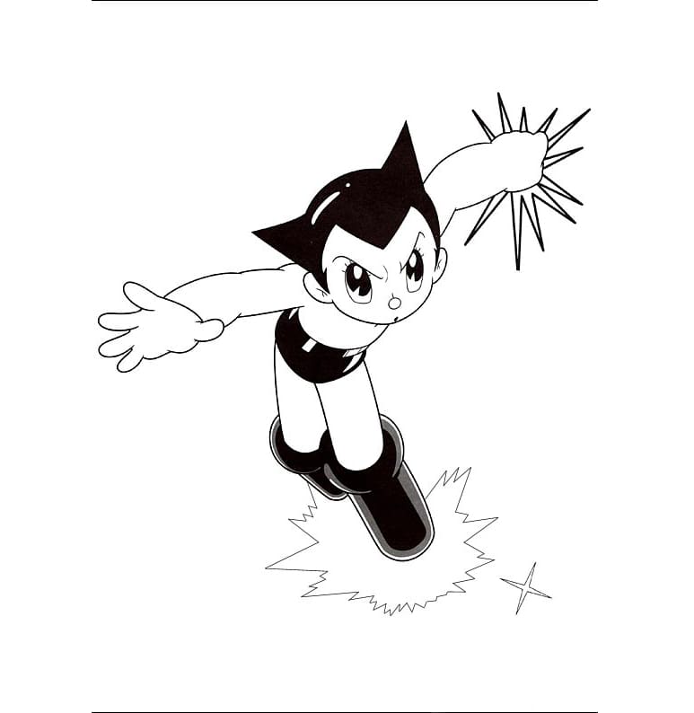 Astro Boy Tegninger til Farvelægning