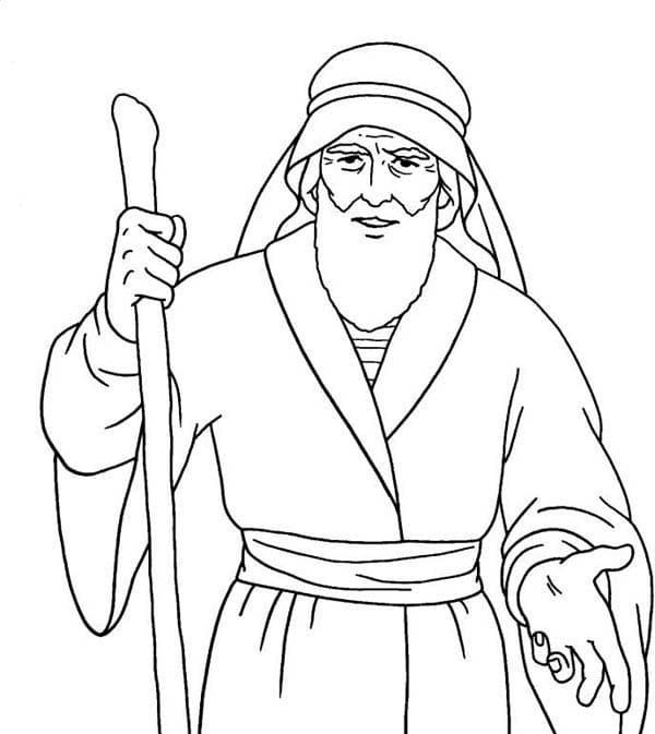Fantastisk tegning af Moses Tegninger til Farvelægning