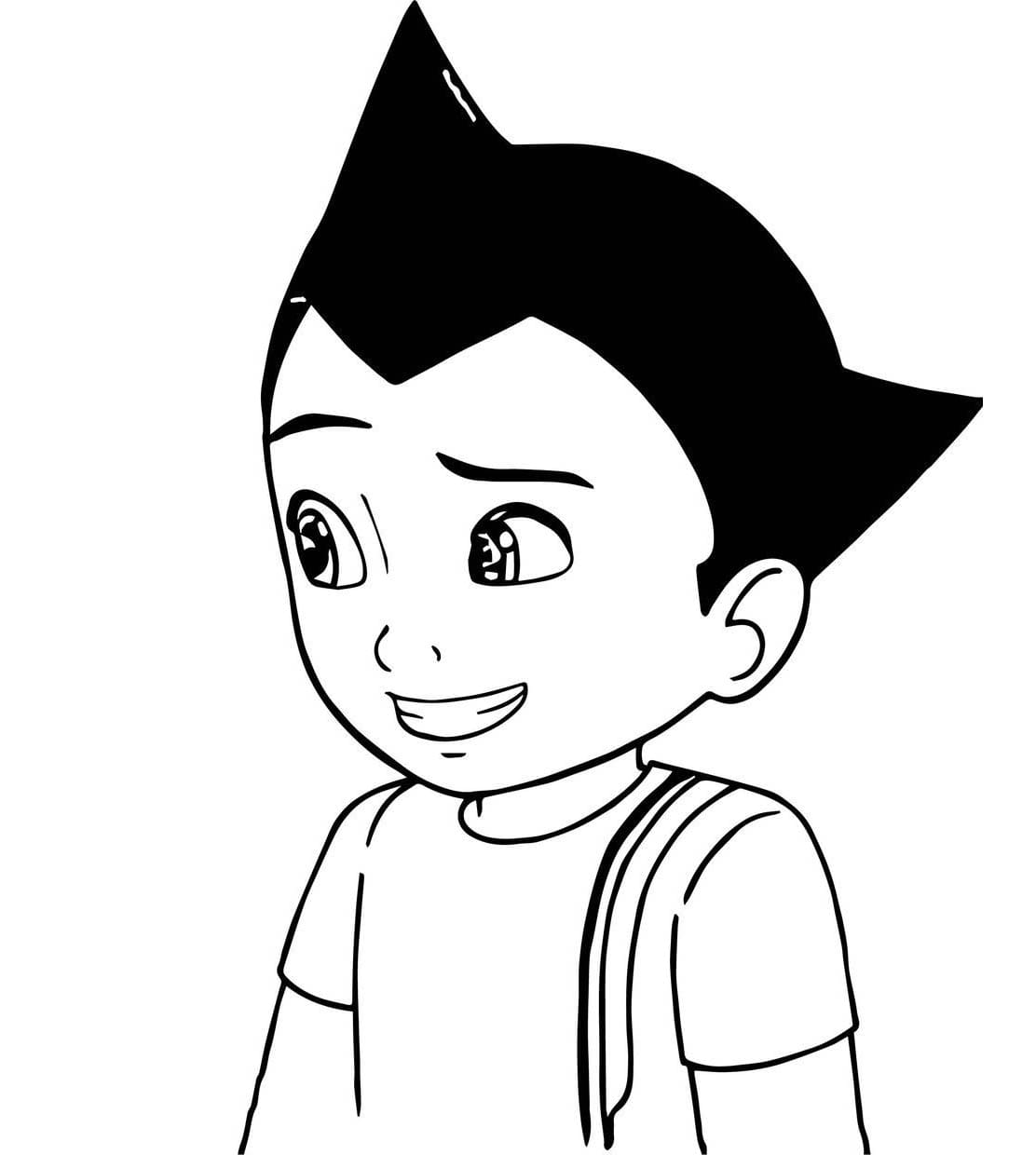 Sød Astro Boy Tegninger til Farvelægning