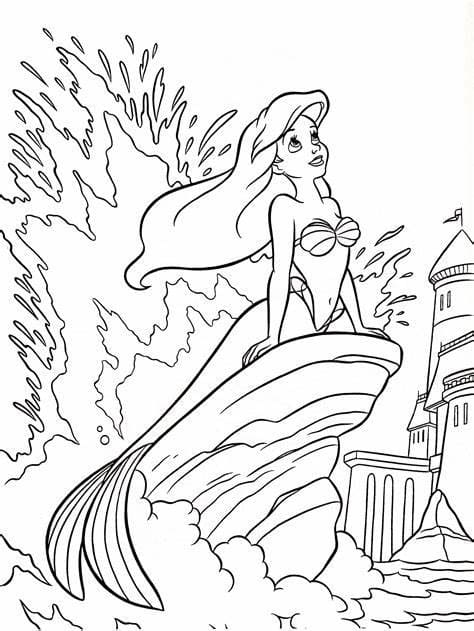 Ariel billede Tegninger til Farvelægning