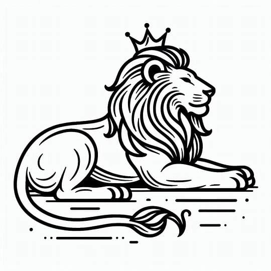Løve konge Tegninger til Farvelægning