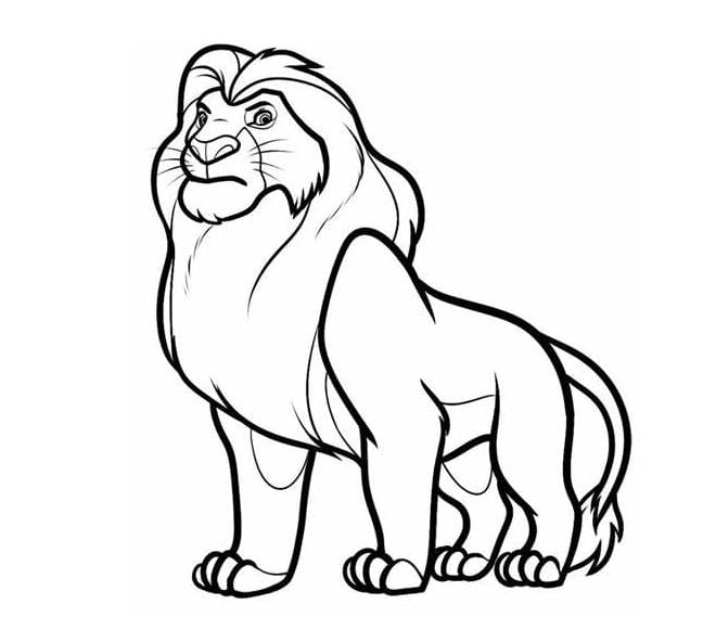 Løvernes konge tegnefilm Tegninger til Farvelægning