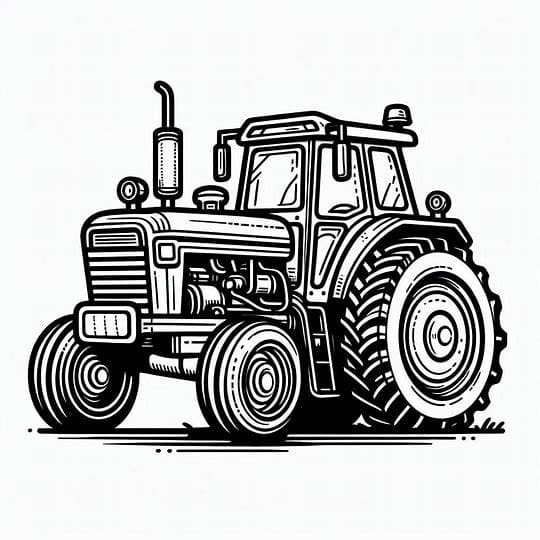 Perfekt traktor Tegninger til Farvelægning
