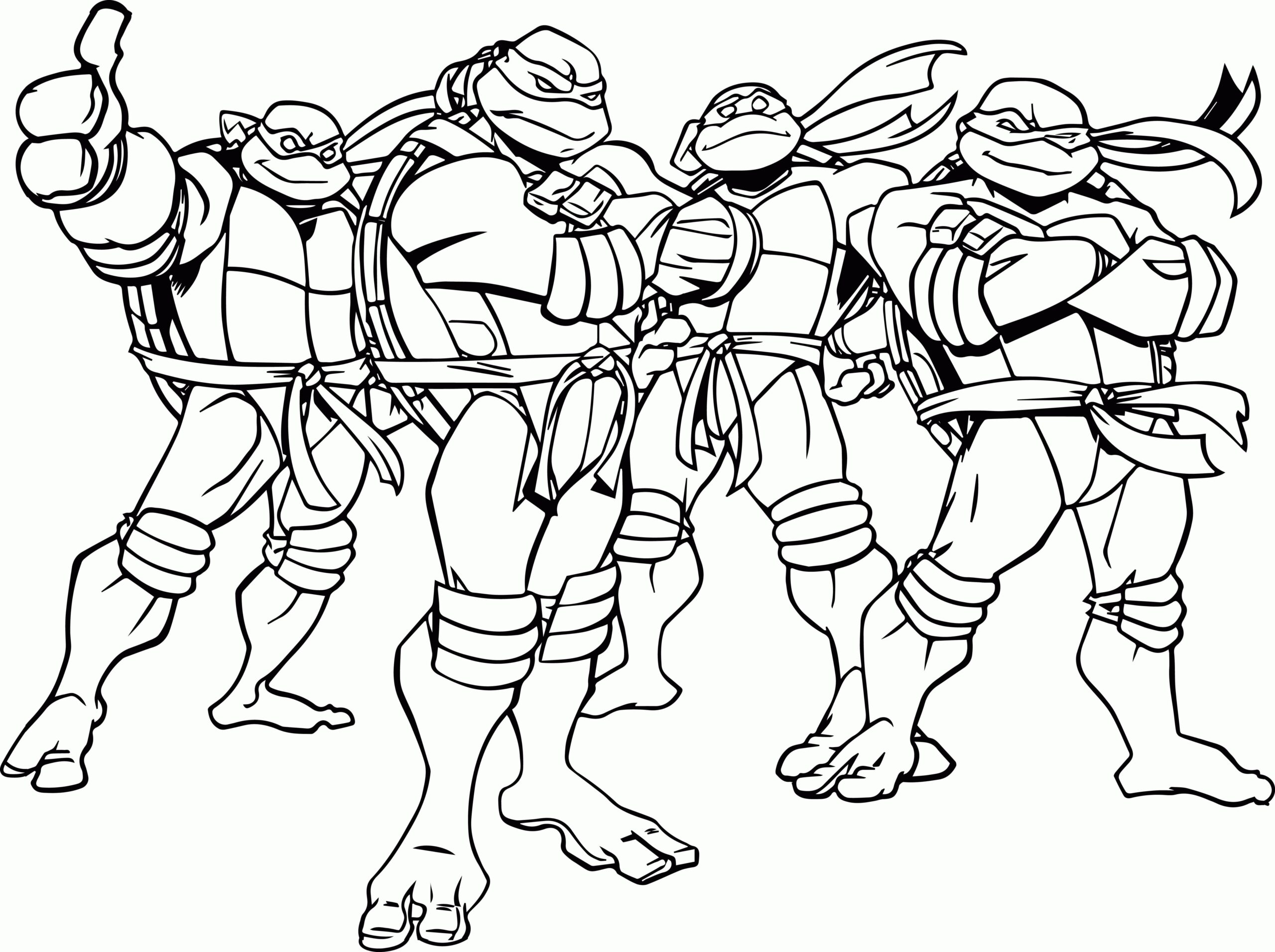 Teenage Mutant Ninja Turtles Tegninger til Farvelægning