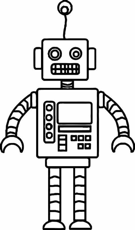 Robot billede JPG Tegninger til Farvelægning