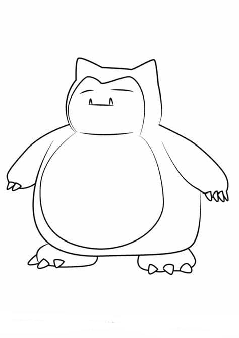 Snorlax Tegninger til Farvelægning