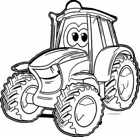 Traktor billede Tegninger til Farvelægning