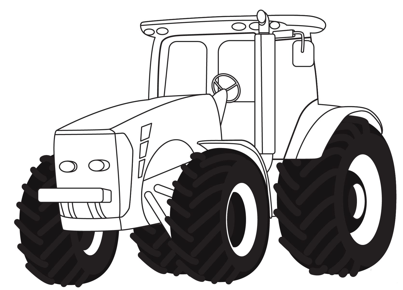 Traktor Tegninger til Farvelægning