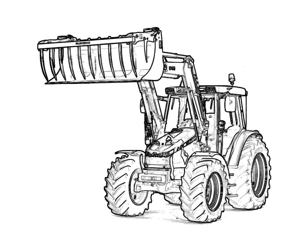 Traktor JPG Tegninger til Farvelægning