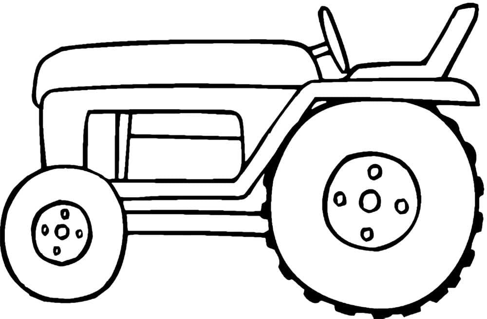 Udskriv traktor Tegninger til Farvelægning