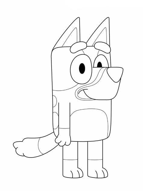 Free Bluey Tegninger til Farvelægning
