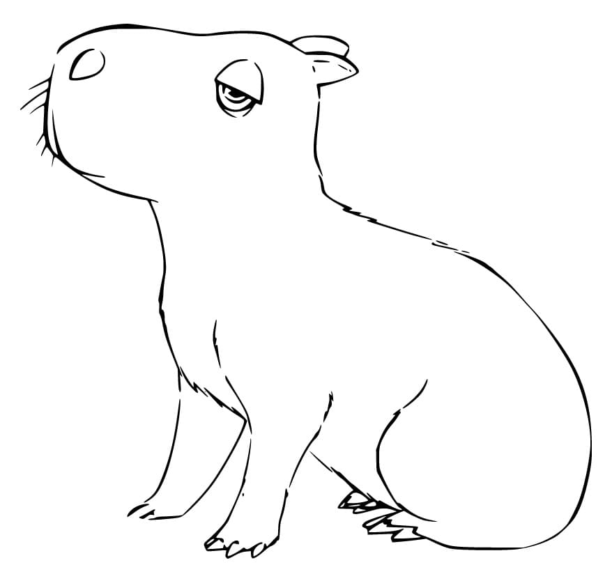 Capybara Fra Encanto Tegninger til Farvelægning