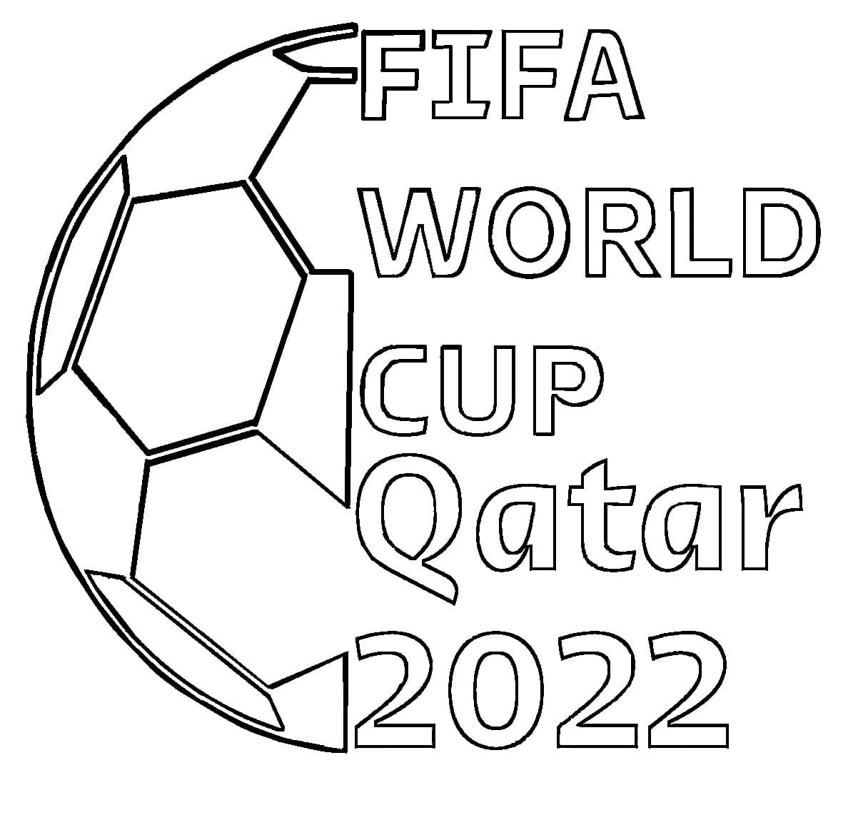 Fifa World Cup Qatar 2022 Tegninger til Farvelægning