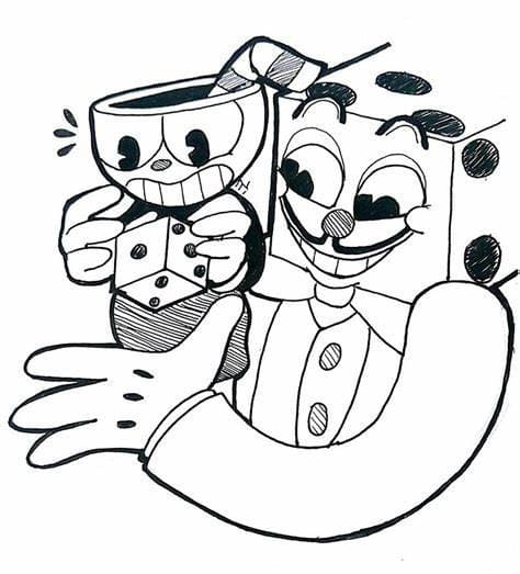 Gratis Cuphead billede Tegninger til Farvelægning