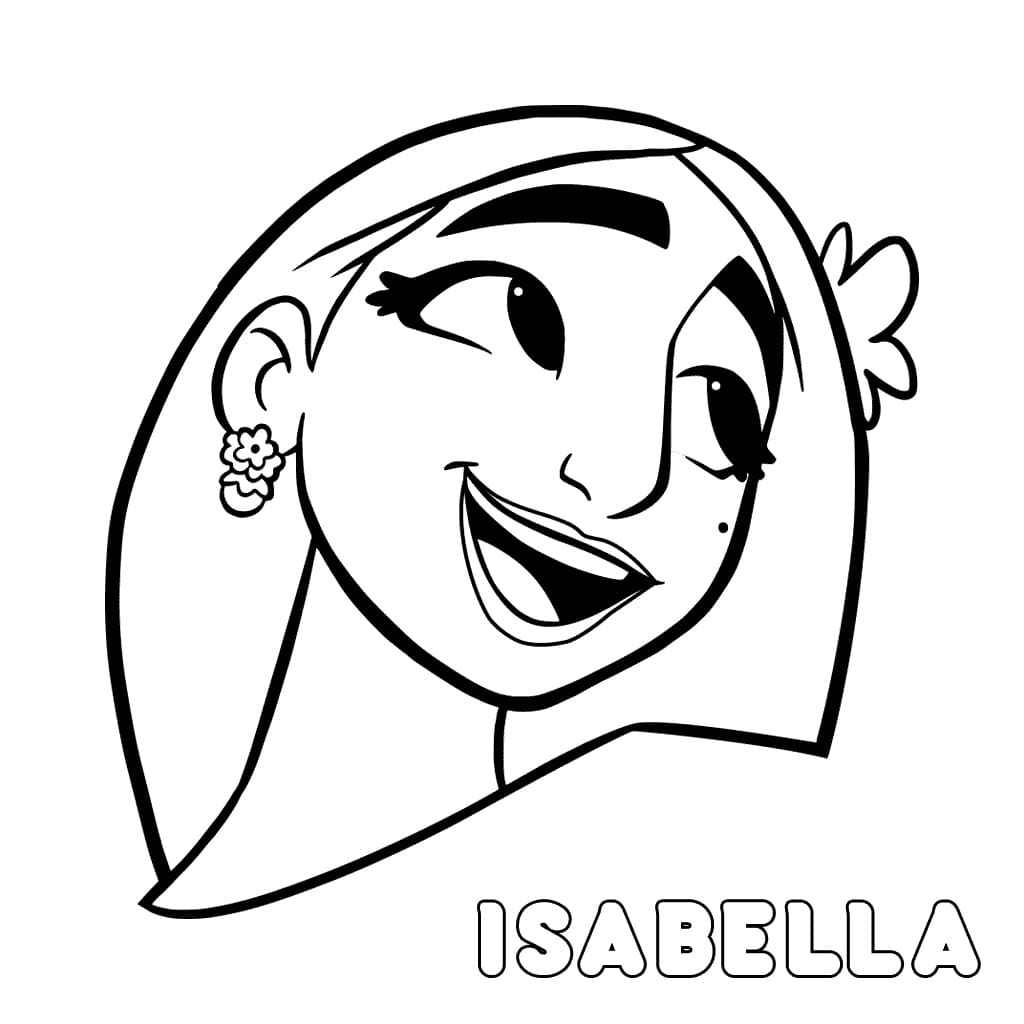 Isabela Madrigal Tegninger til Farvelægning