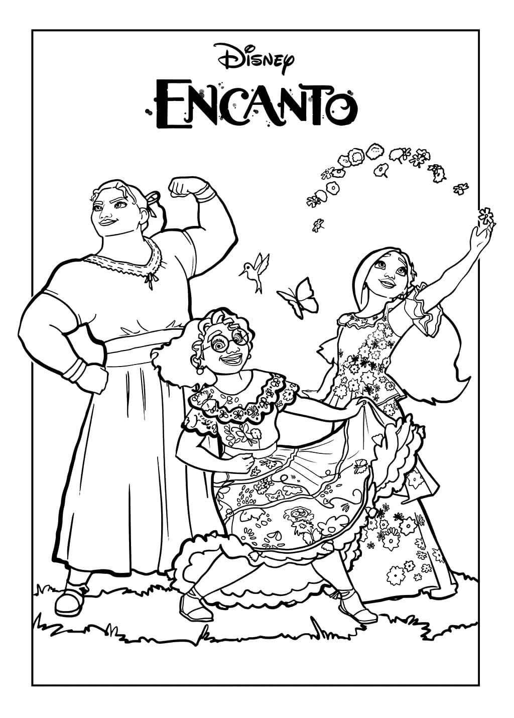 Printbar Encanto Tegninger til Farvelægning