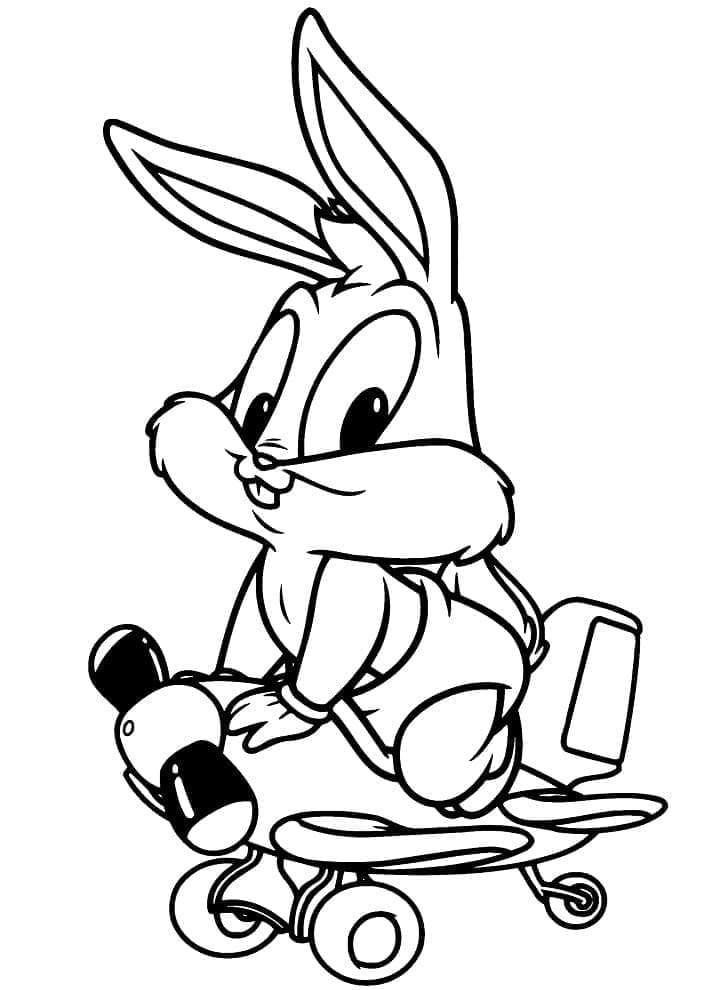 Sød Babybugs Kanin Tegninger til Farvelægning