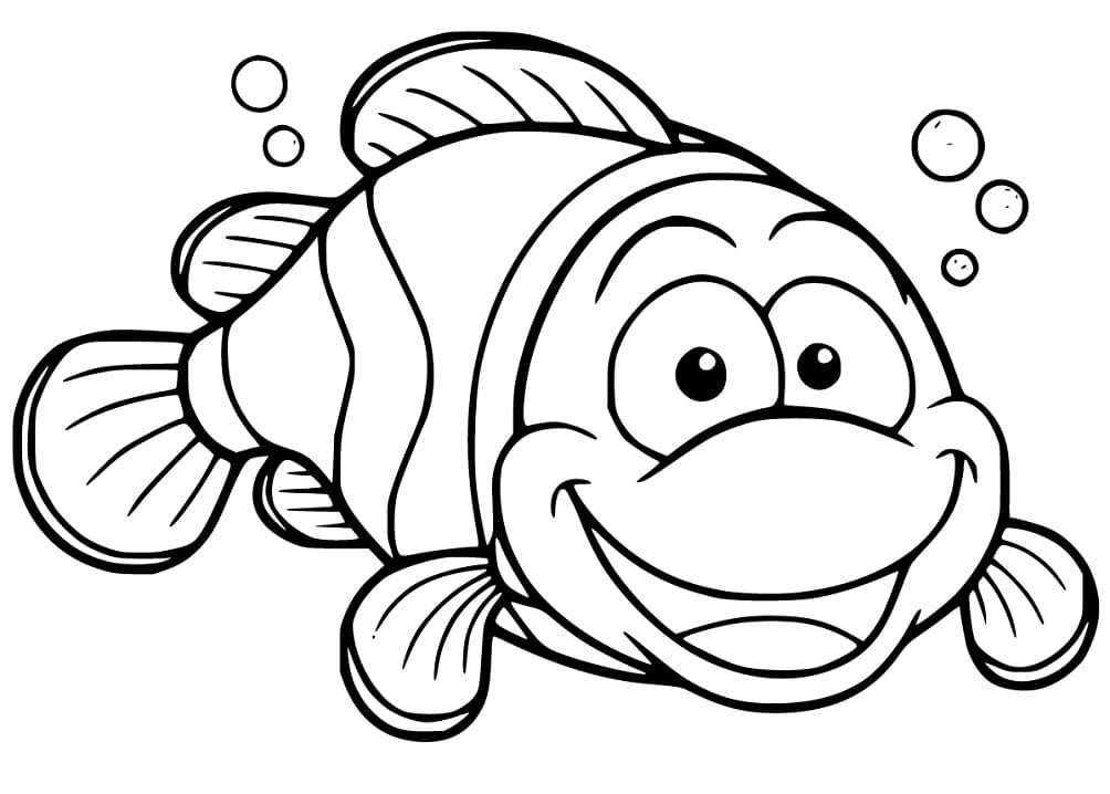Tegnefilm Klovnefisk Tegninger til Farvelægning