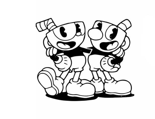 Udskriv Cuphead Tegninger til Farvelægning