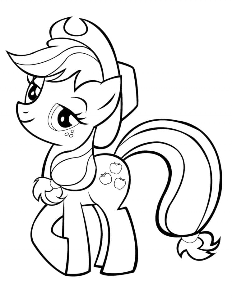 Applejack fra My Little Pony Tegninger til Farvelægning
