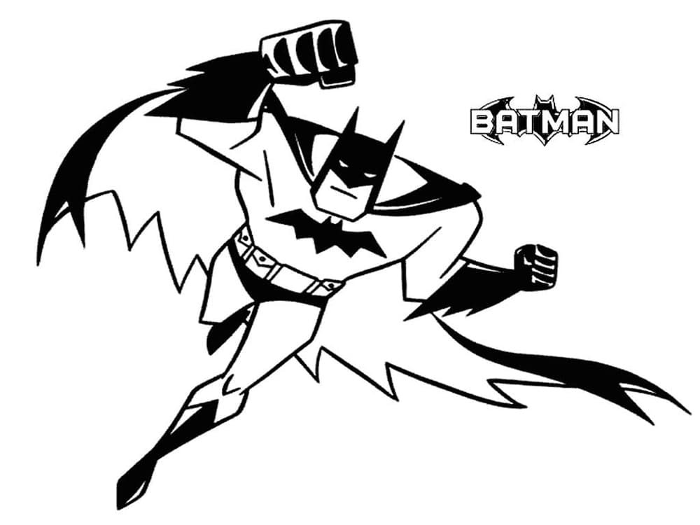 Batman Animationsserie Tegninger til Farvelægning