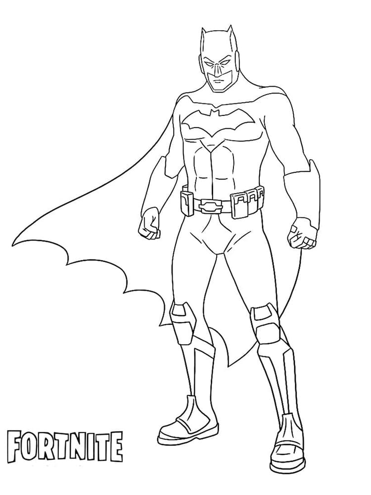 Batman Fortnite Tegninger til Farvelægning