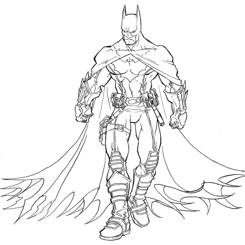 Batman Går Tegninger til Farvelægning